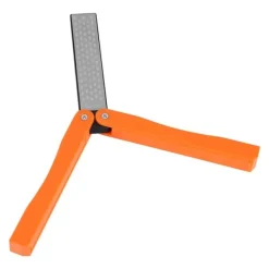 Köksknivar-Utomhuscamping Hopfällbar Dubbelsidig 400/600# Slipsten Bryne Slipverktyg (Gul)