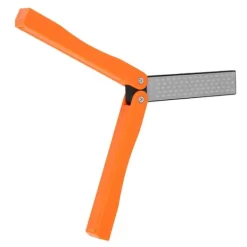 Köksknivar-Utomhuscamping Hopfällbar Dubbelsidig 400/600# Slipsten Bryne Slipverktyg (Gul)