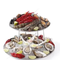 Tillbehör För Matservering-Utställningsfot i stål för brickor och fat - Hendi 480502