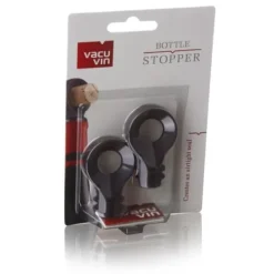Flaskstopp & Flaskförslutare-VACUVIN Sats med 2 flaslock