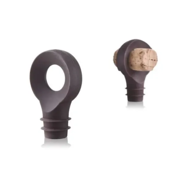 Flaskstopp & Flaskförslutare-VACUVIN Sats med 2 flaslock