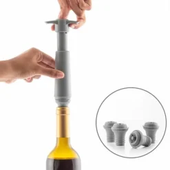 Flaskstopp & Flaskförslutare-Vakumpump och vinkorkar Winuum InnovaGoods (4 kåpor)