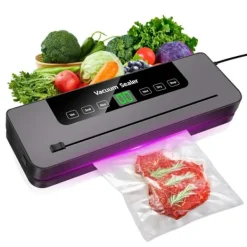 Vakuumförpackare, 60Kpa sugkraft, 5 förseglingslägen,35x11x5,5