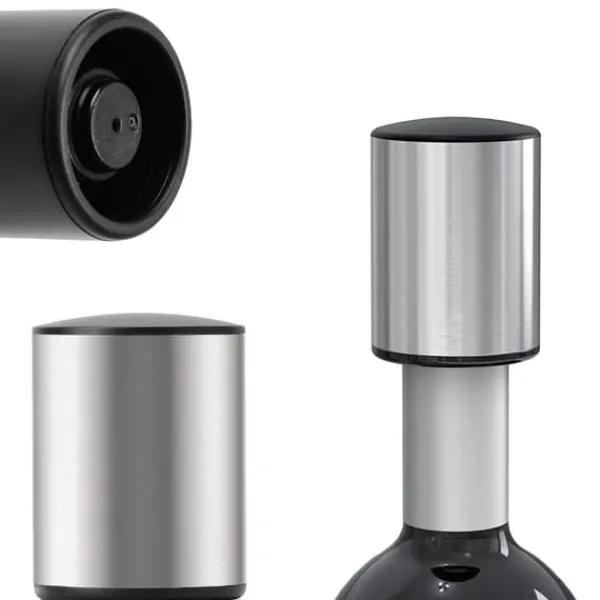 Flaskstopp & Flaskförslutare-Vakuumkork för Vinflaskor och Champagne Silver