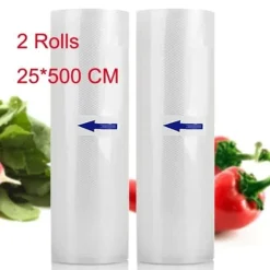 Vakuumpåsar - Fresh World - 25x500 CM - Återanvändbara - Ekologiska - Vacuum Sealer