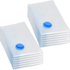 vidaXL Vakuumpåsar till kläder 80x60 cm 10 st