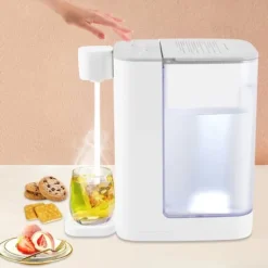 Vattenkylare-Varmvattendispenser - Varmvattenautomat - 3 L - 2000 W - 5 Temperaturlägen - Snabb Uppvärmning - Temperaturkontroll - För Kaffe Te Mjölk - Vit