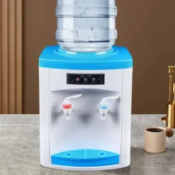 Vattenautomat - Bordsdispenser - Varm & Kall - Elektrisk 220V - För Hem & Kontor - Blå