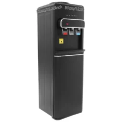 Vattenkylare-Vattenautomat, Bottenlastad Design, Varma och Kalla Vattenutlopp,Svart