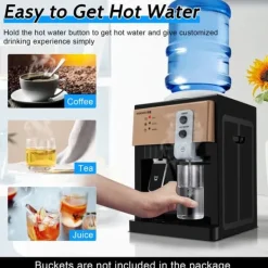 Vattenkylare-Vattenautomat, Fristående Varm & Kall, Kompakt Bänkmontage Modell,Champagne