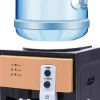 Vattenkylare-Vattenautomat, varm- och kallfunktion, enkel enknappsfunktion,svart
