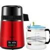 Vattendestillator, 4L kapacitet, tids- och temperaturdisplay, Vinröd