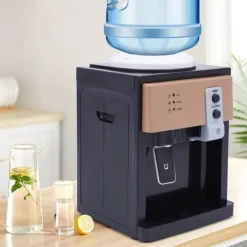 Vattendispenser - Bordsvattenkylare - Varm/Kall - Snabb Kylning & Uppvärmning - Tryckknapp - Kompakt - 3,5–18,9 L