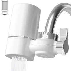 Vattenfilter-Vattenfilter / Adapter för Vattenkran – 400 Gallon Vattenfilter System för Kraninstallation – Minskar Klor och Obehaglig Lukt