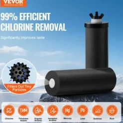 Vattenfiltersystem, 28.5x49.5 cm, rostfritt stål