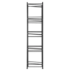 Vattenkylare-Vattenkannahållare 5-våning, Enkelrads Flaskställ för 5 Flaskor, Svart färg, Hållbar och praktisk design