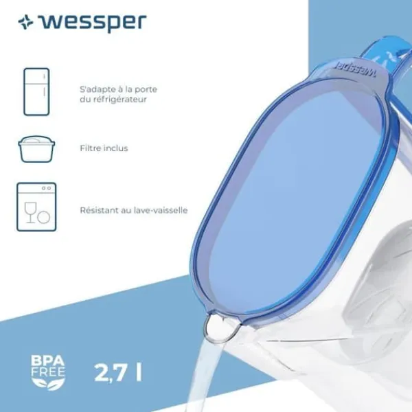 Vattenfilter-Vattenkaraff med filter Wessper - WES205-NB