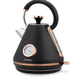 Vattenkokare-Vattenkokare med termometer 1,7L Berdsen BD-701 svart