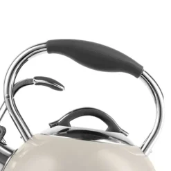 Vattenkokare med visselpipa 2,4 L Vintage Cuisine Cream