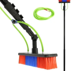 Rengöringsmedel-Vattenmatat Teleskopskaft för Fönsterrengöring m. Tillbehör 7,35 m