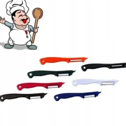 VERTIKAL FRUKT- OCH GRÖNTSKARSSKALA BLAD AV ROSTFRITT STÅL SKRAPA