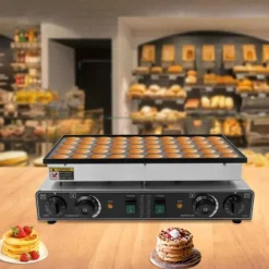 Våffeljärn-Våffeljärn - Våffelmaskin - Professionell - 50 hål - Nonstick-beläggning - 110/220 V - Elektrisk