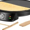 Elektriska Stekpannor & Wokar-Våffeljärn Teesa pannkakstillverkare, 30 cm, 1200 W