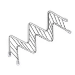 V-formad tacohållare i rostfritt stål för majs- och vårrullar - 2-3 galler - 6,3x13,5x4,5 cm