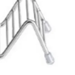 V-formad tacohållare i rostfritt stål för majs- och vårrullar - 2-3 galler - 6,3x13,5x4,5 cm