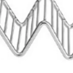V-formad tacohållare i rostfritt stål för majs- och vårrullar - 2-3 galler - 6,3x13,5x4,5 cm