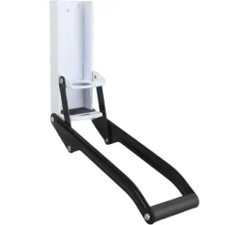 Väggmonterad burkkross stark metall, mjukt handtag halkfri matta Lättkrossande burkkross för plåtbjörn, burk vit