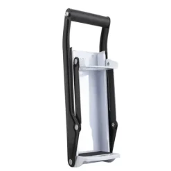 Väggmonterad burkkross stark metall, mjukt handtag halkfri matta Lättkrossande burkkross för plåtbjörn, burk vit