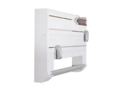 Väggmonterad 5-i-1 Kökshållare – För plastfolie & hushållspappers