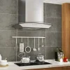vidaXL Väggmonterad köksfläkt 60 cm rostfritt stål 756 m³/h LED
