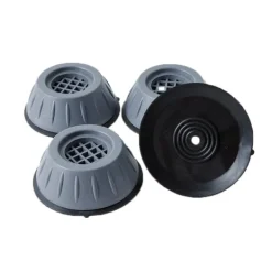 Vibrationsdämpande fötter till tvättmaskin/torktumlare Grå 4-pack