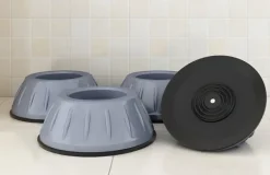 Vibrationsdämpande fötter till tvättmaskin/torktumlare Grå 4-pack