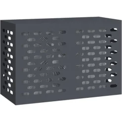 vidaXL Antracit Stål 90 x 40 x 60 cm Hållbar Luftkonditioneringsskydd