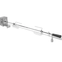 vidaXL Grillugnar & Ugnar Med Roterande Stekspett-BBQ-grillspett med professionell motor stål 900 mm - Grillugnar & ugnar med roterande stekspett