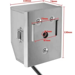 vidaXL Grillugnar & Ugnar Med Roterande Stekspett-BBQ-grillspett med professionell motor stål 900 mm - Grillugnar & ugnar med roterande stekspett