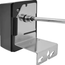 vidaXL BBQ-grillspett med motor stål 1200 mm - Grillugnar & ugnar med roterande stekspett