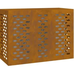 vidaXL Luftkonditionering-Corten stål Väderbeständigt stål 110 x 50 x 80 cm Hållbar