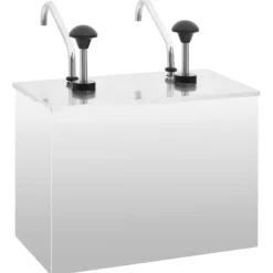 vidaXL Såsbehållare-Dressingbehållare rostfritt stål 2 x 3,5 L - Såsbehållare