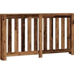 vidaXL Värmeelement-Elementskydd åldrat trä 149x20x82 cm konstruerat trä