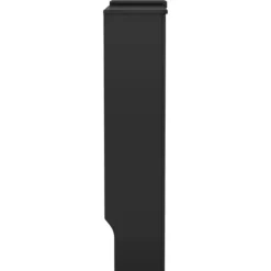 vidaXL Värmeelement-Elementskydd MDF svart 205 cm - Tillbehör till värmeelement