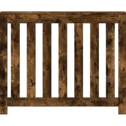 vidaXL Värmeelement-Elementskydd rökfärgad ek 104x20x82 cm konstruerat trä