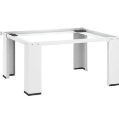 vidaXL Förhöjningssockel för tvättmaskin vit - Tvättmaskin & torktumlare