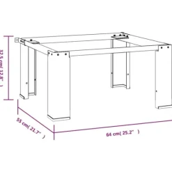 vidaXL Förhöjningssockel för tvättmaskin vit - Tvättmaskin & torktumlare