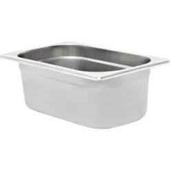 vidaXL Matuppvärmare-Gastronormkantiner 8 st GN 1/4 100 mm rostfritt stål - Kokeribehållare