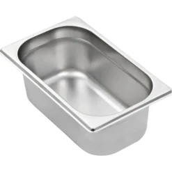 vidaXL Matuppvärmare-Gastronormkantiner 8 st GN 1/4 100 mm rostfritt stål - Kokeribehållare