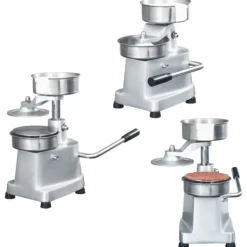 vidaXL Pressar-Hamburgerpress med 500 pappersark aluminium 13 cm - Köksverktyg & köksgeråd